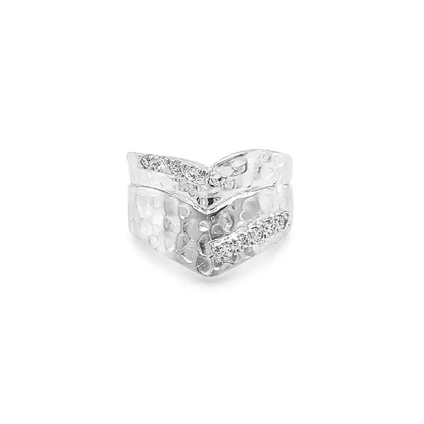 Goldring mit Zirkonen