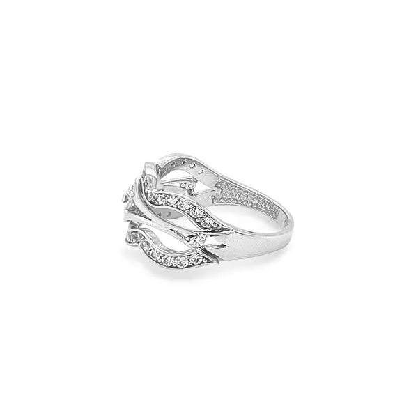 Goldring mit Zirkonen