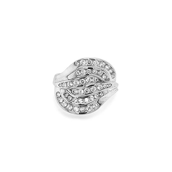 Goldring mit Zirkonen