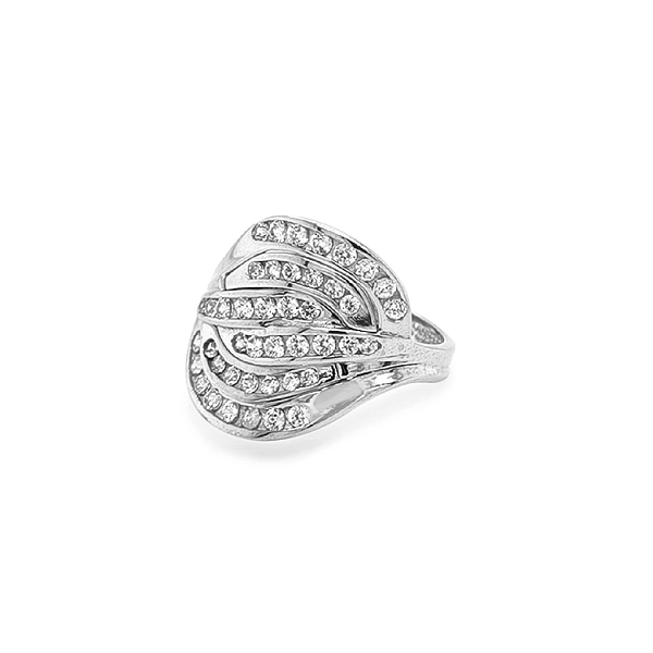 Goldring mit Zirkonen