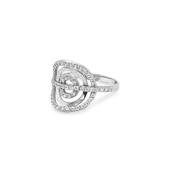 Goldring mit Zirkonen