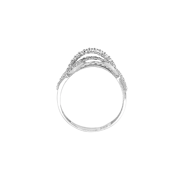 Goldring mit Zirkonen