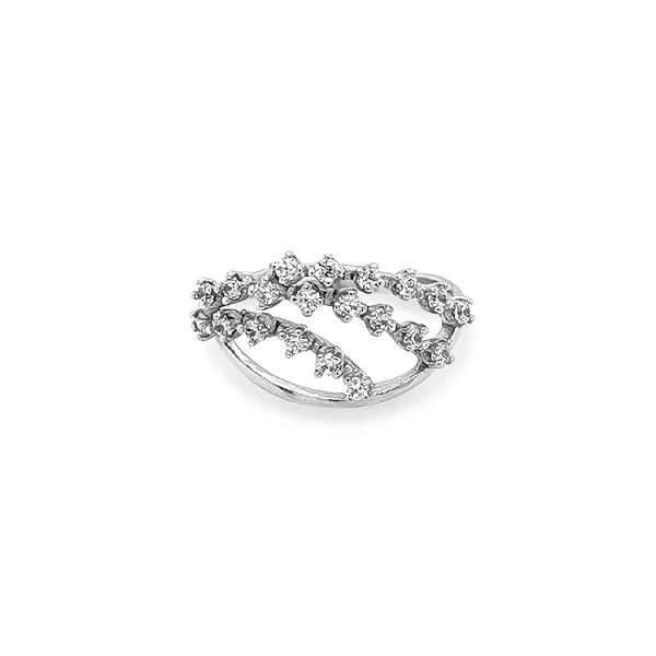 Goldring mit Zirkonen