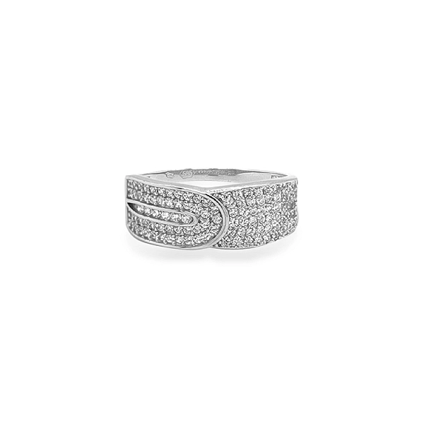 Goldring mit Zirkonen