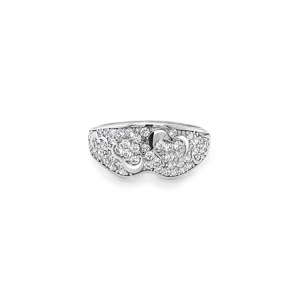 Goldring mit Zirkonen
