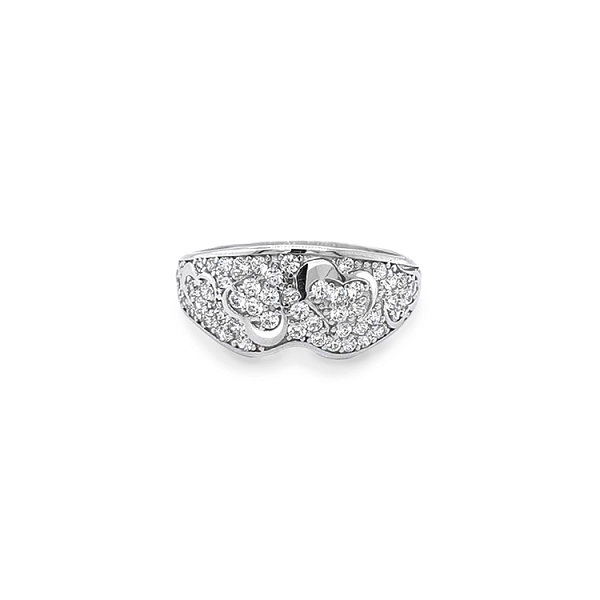 Goldring mit Zirkonen