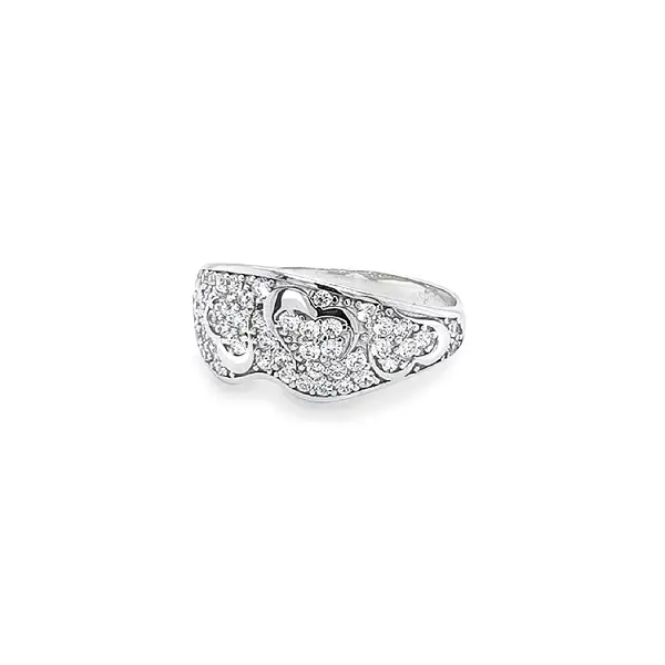 Goldring mit Zirkonen