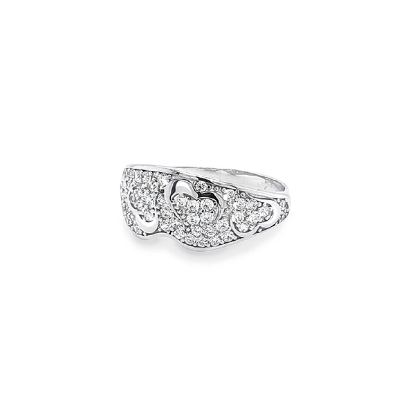 Goldring mit Zirkonen