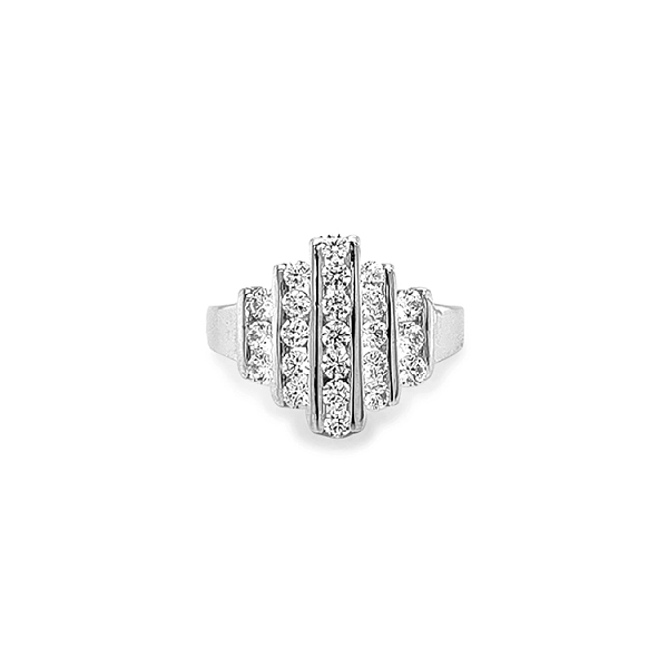 Goldring mit Zirkonen