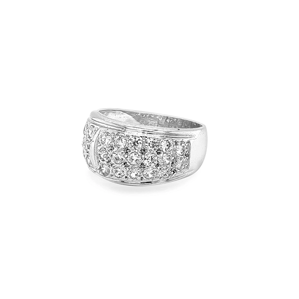 Goldring mit Zirkonen