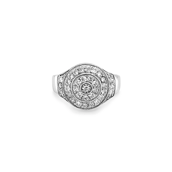 Goldring mit Zirkonen