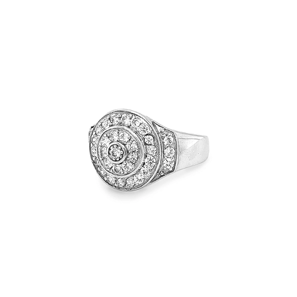 Goldring mit Zirkonen