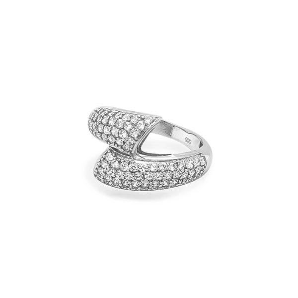 Goldring mit Zirkonen