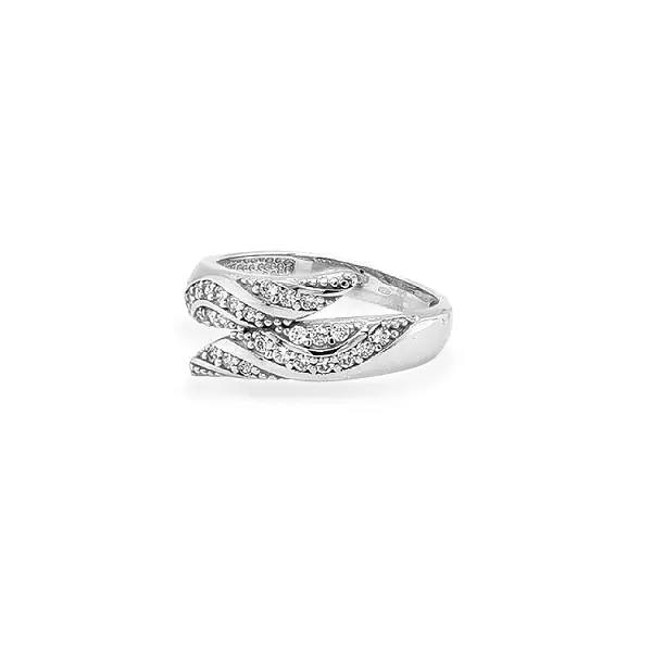 Goldring mit Zirkonen
