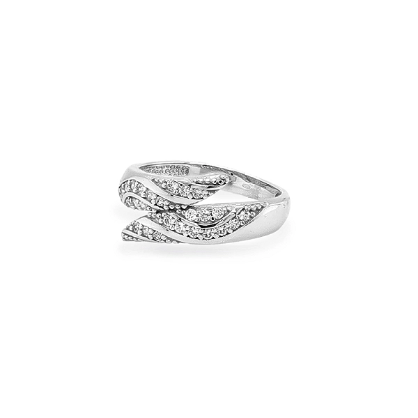 Goldring mit Zirkonen