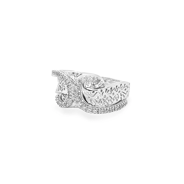 Goldring mit Zirkonen