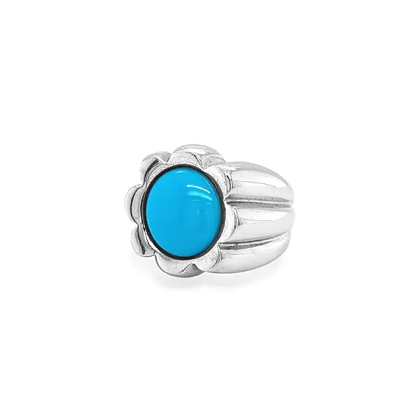 Goldener Ring mit Türkis