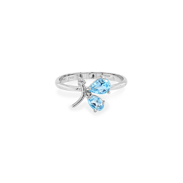 Goldring mit farbigen Steinen