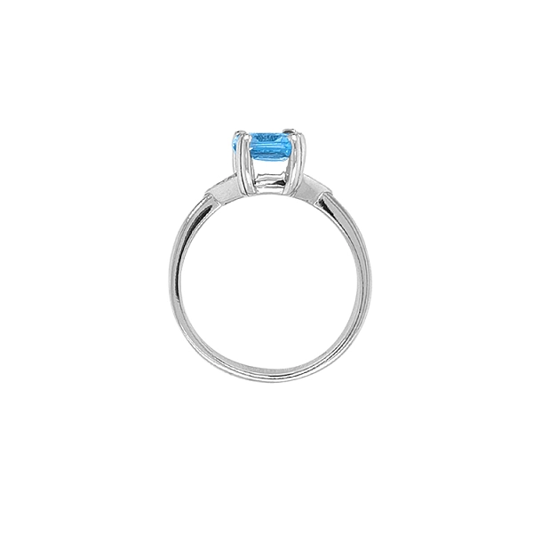 Goldring mit blauem Stein