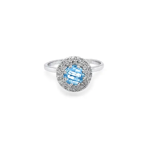 Goldring mit farbigen Steinen