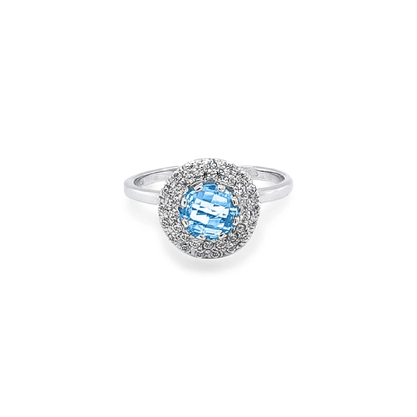 Goldring mit farbigen Steinen