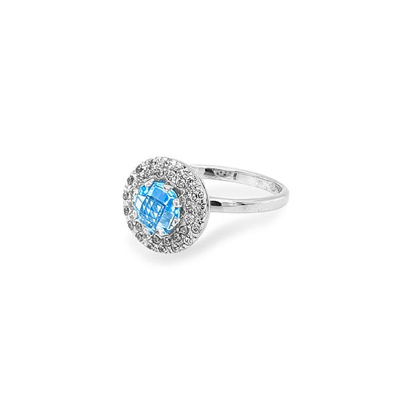 Goldring mit farbigen Steinen