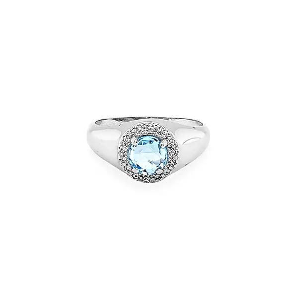 Goldring mit farbigen Steinen