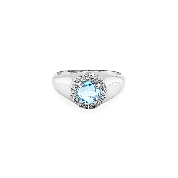 Goldring mit farbigen Steinen