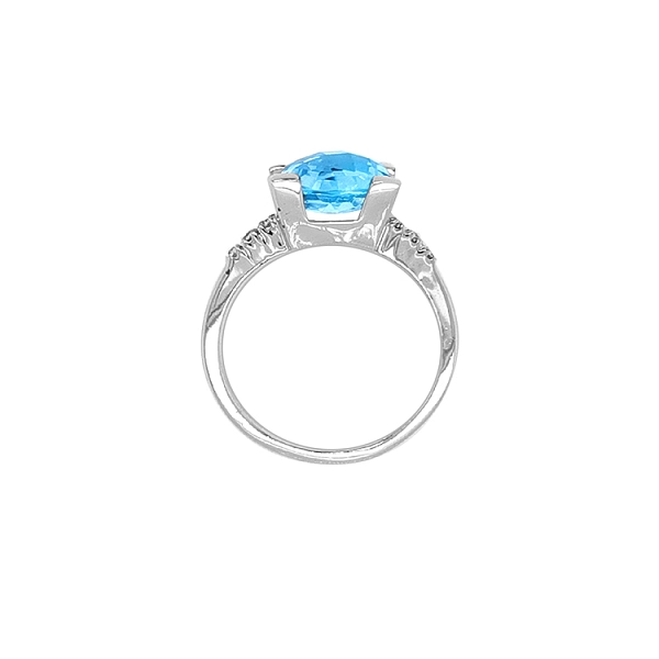 Goldring mit farbigen Zirkonen