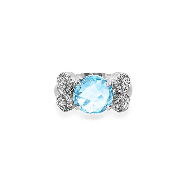 Goldring mit farbigen Steinen