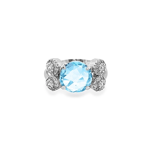 Goldring mit farbigen Steinen