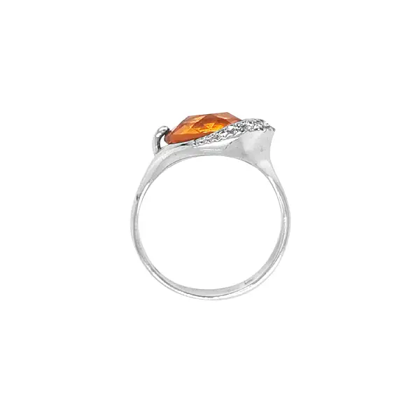 Goldring mit farbigen Zirkonen