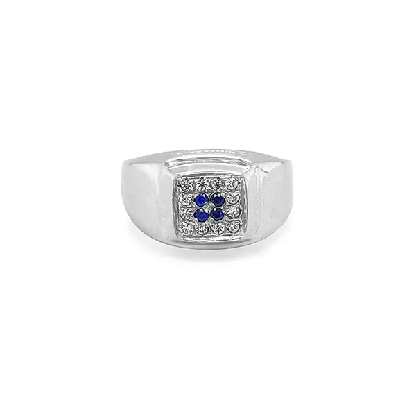 Goldring mit farbigen Steinen