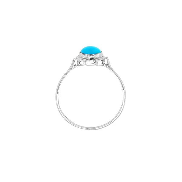 Goldener Ring mit Türkis