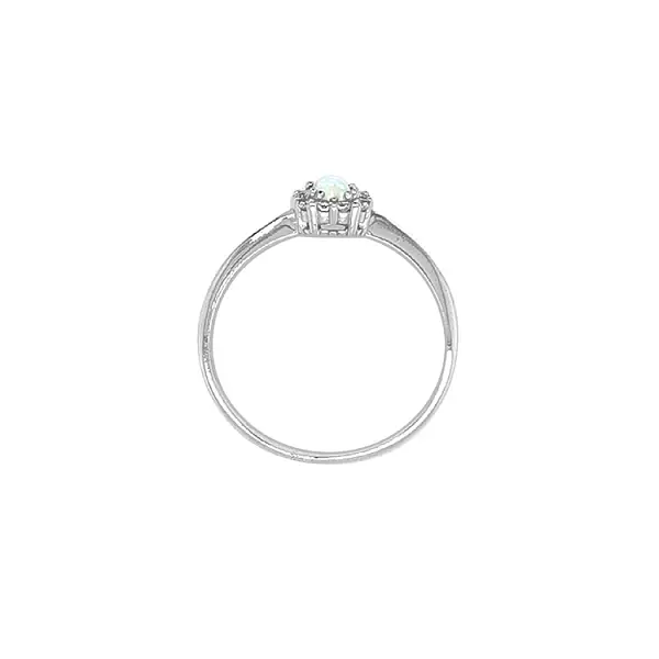 Goldring mit Opal und Zirkonen