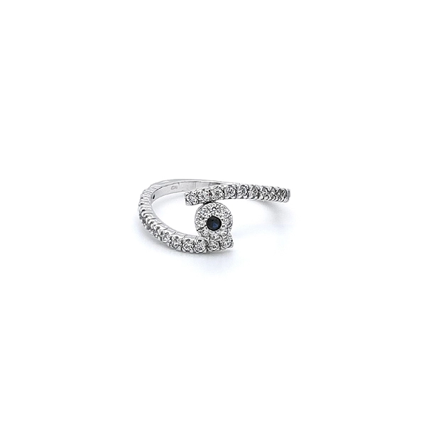 Weißgold Saphir Ring