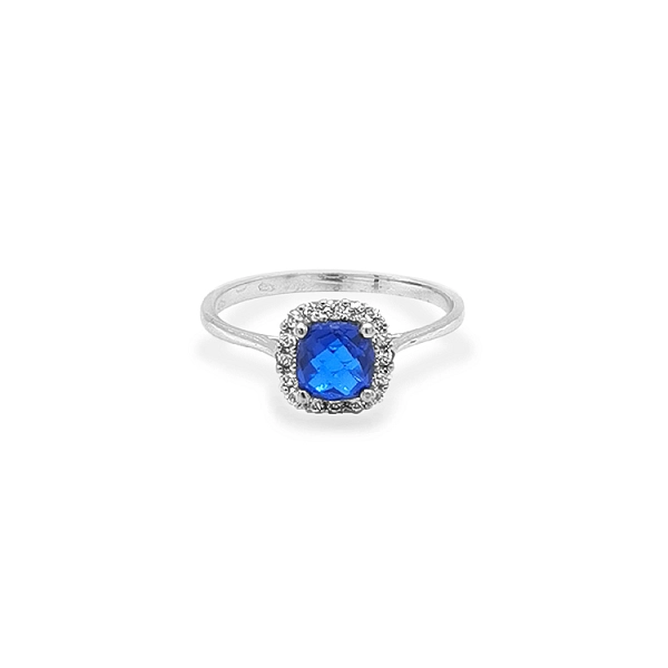 Goldring mit Zirkonen