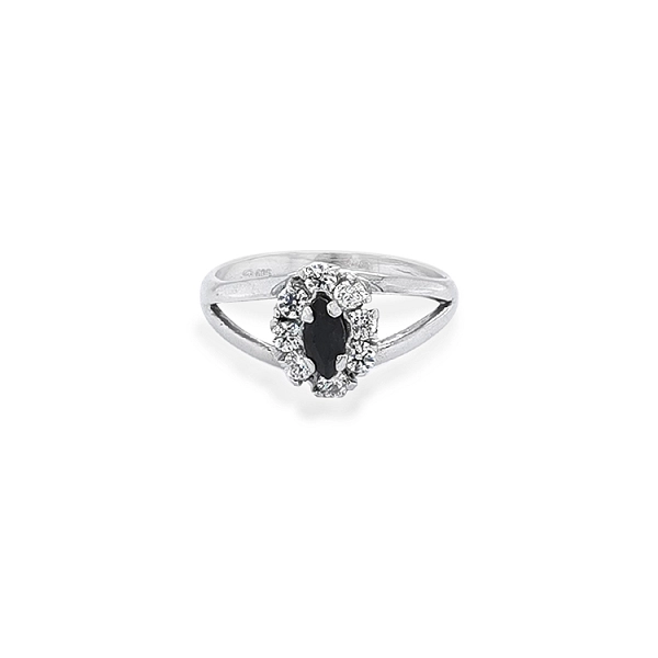 Goldring mit Zirkonen