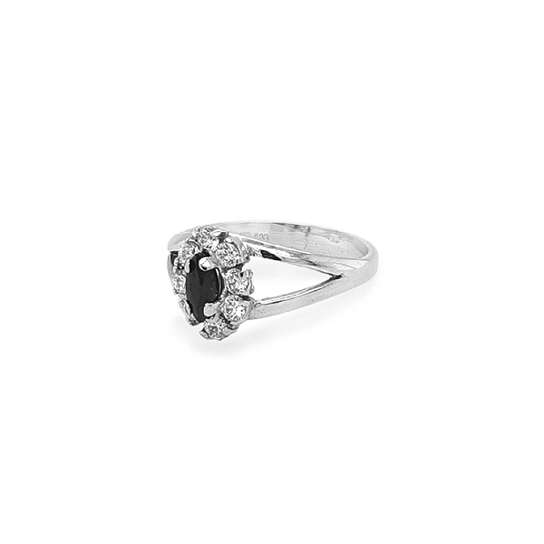 Goldring mit Zirkonen