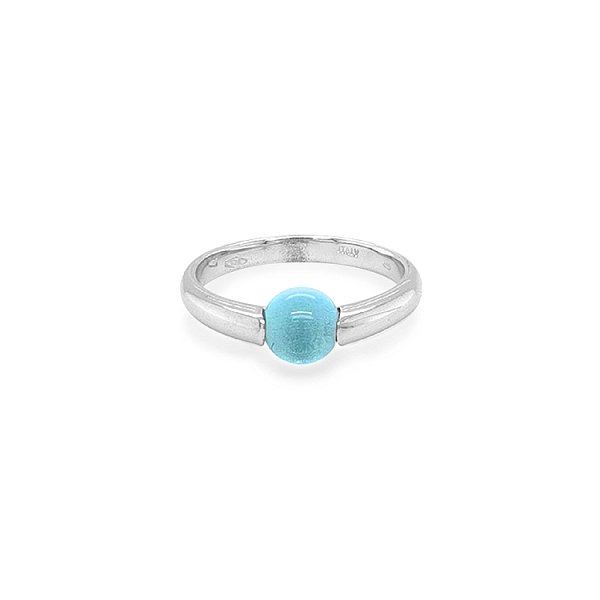 Goldener Ring mit Quarz