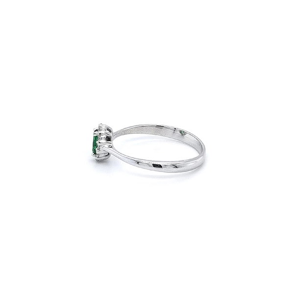 Weißgold Smaragd Ring