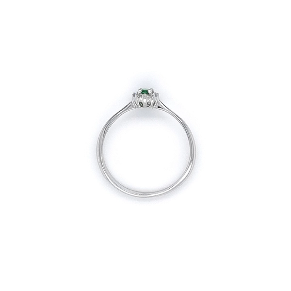 Weißgold Smaragd Ring