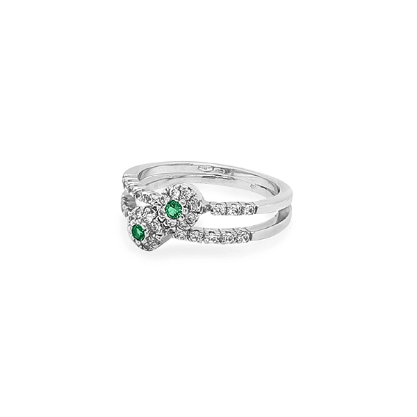 Goldring mit Zirkonen