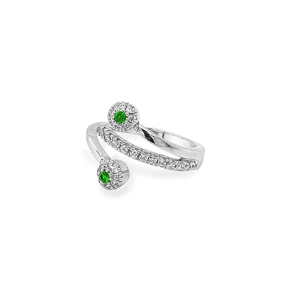 Goldring mit Zirkonen