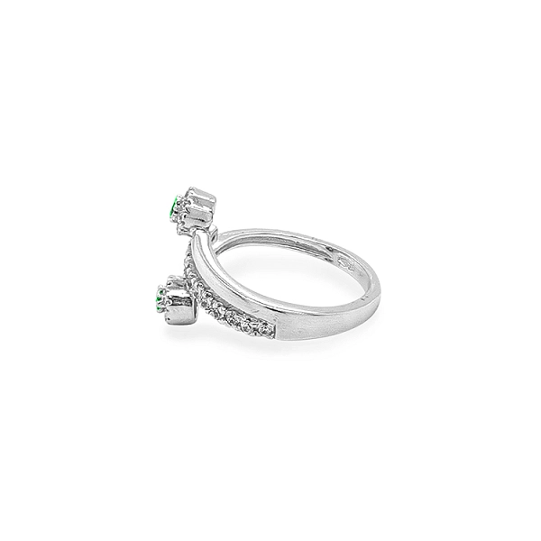 Goldring mit Zirkonen