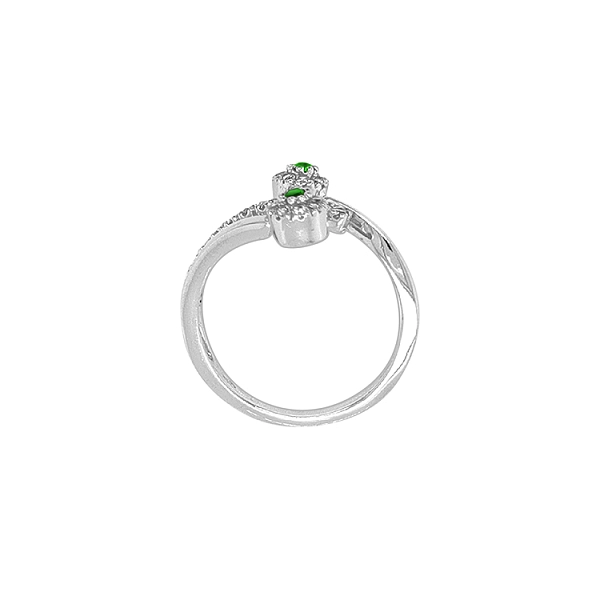 Goldring mit Zirkonen