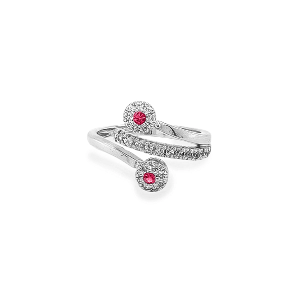 Goldring mit Zirkonen