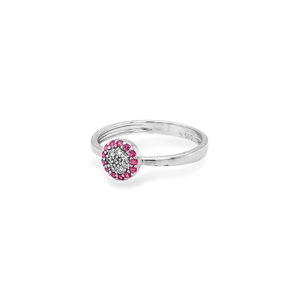 Goldring mit Zirkonen