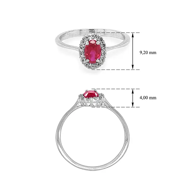 Goldring mit farbigen Steinen