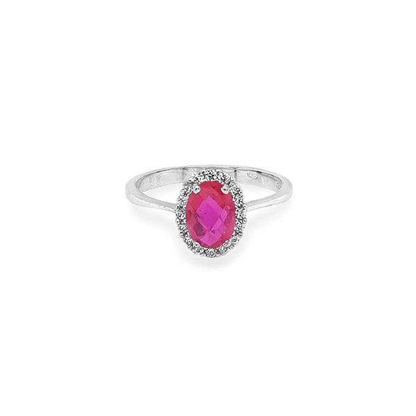 Goldring mit farbigen Steinen